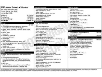 2025 Subaru OUTBACK Wilderness
