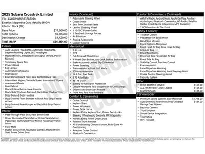2025 Subaru CROSSTREK Limited