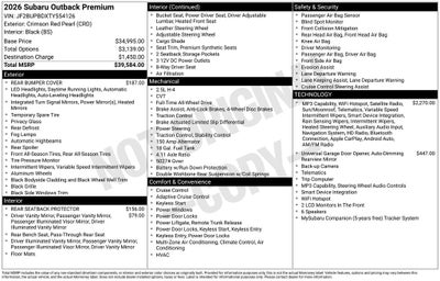 2026 Subaru OUTBACK Premium