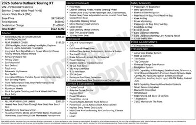 2026 Subaru OUTBACK Touring XT