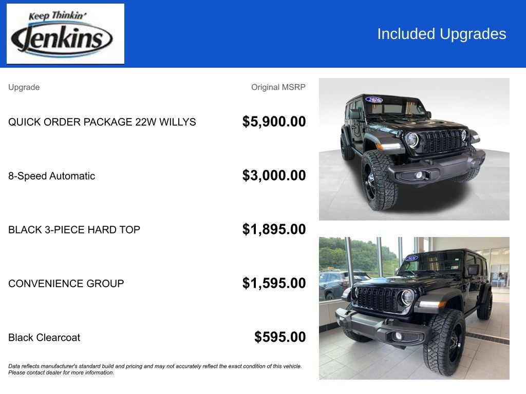 2026 Jeep Wrangler Willys