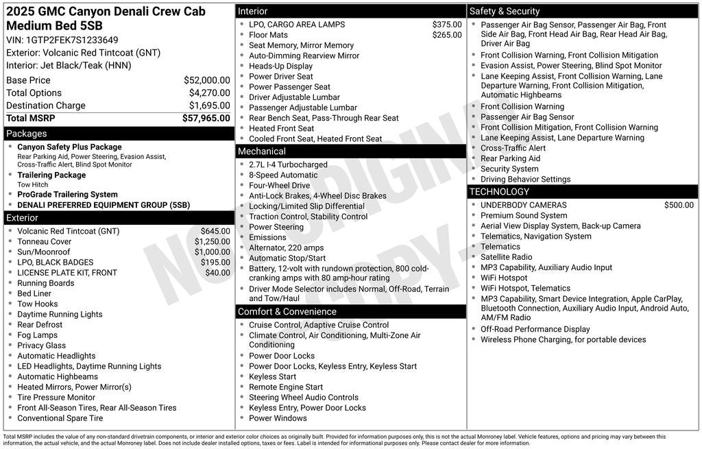 2025 GMC Canyon Denali
