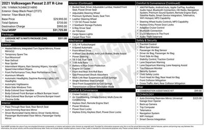 2021 Volkswagen Passat 2.0T R-Line