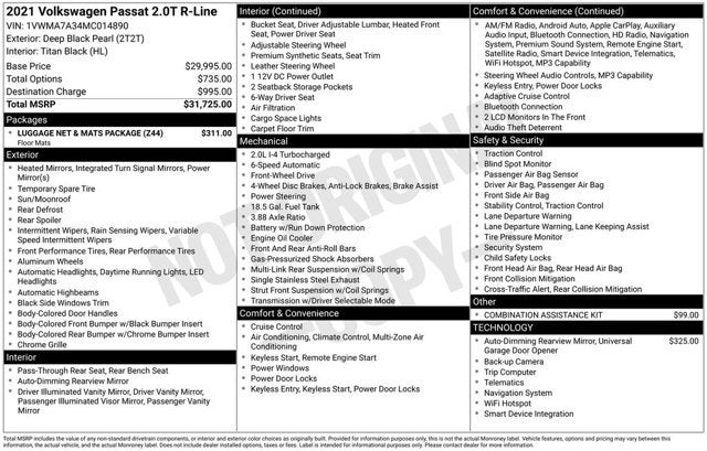 2021 Volkswagen Passat 2.0T R-Line