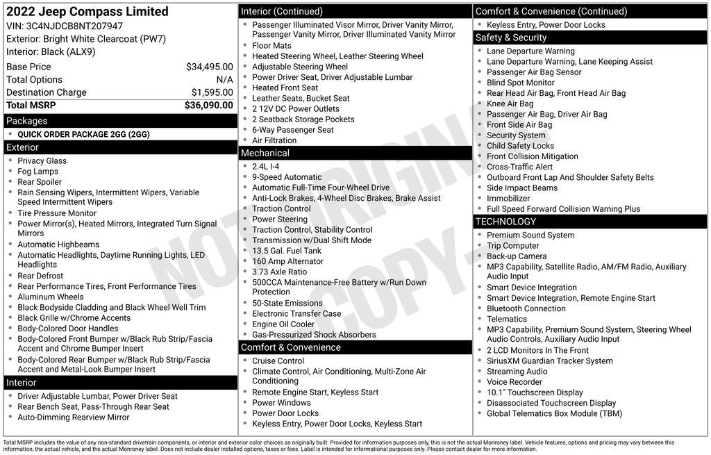 2022 Jeep Compass Limited