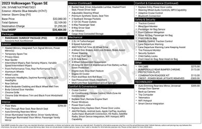 2023 Volkswagen Tiguan 2.0T SE