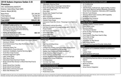 2018 Subaru Impreza 2.0i Premium