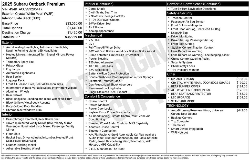 2025 Subaru Outback Premium