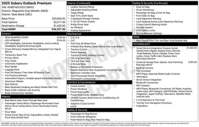 2025 Subaru Outback Premium