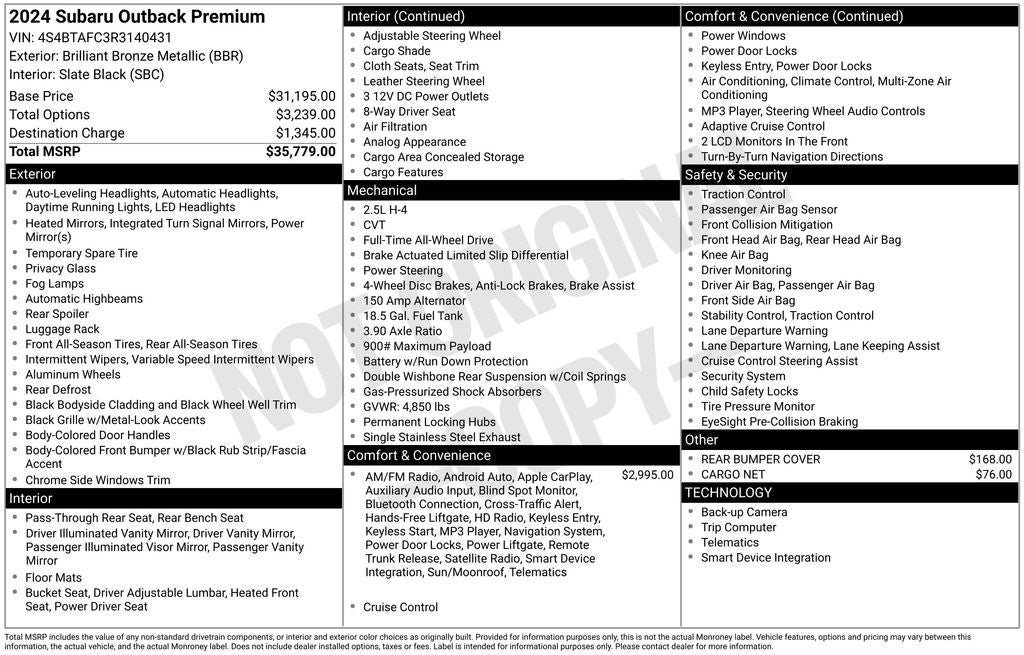 2024 Subaru Outback Premium
