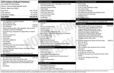 2024 Subaru Outback Premium