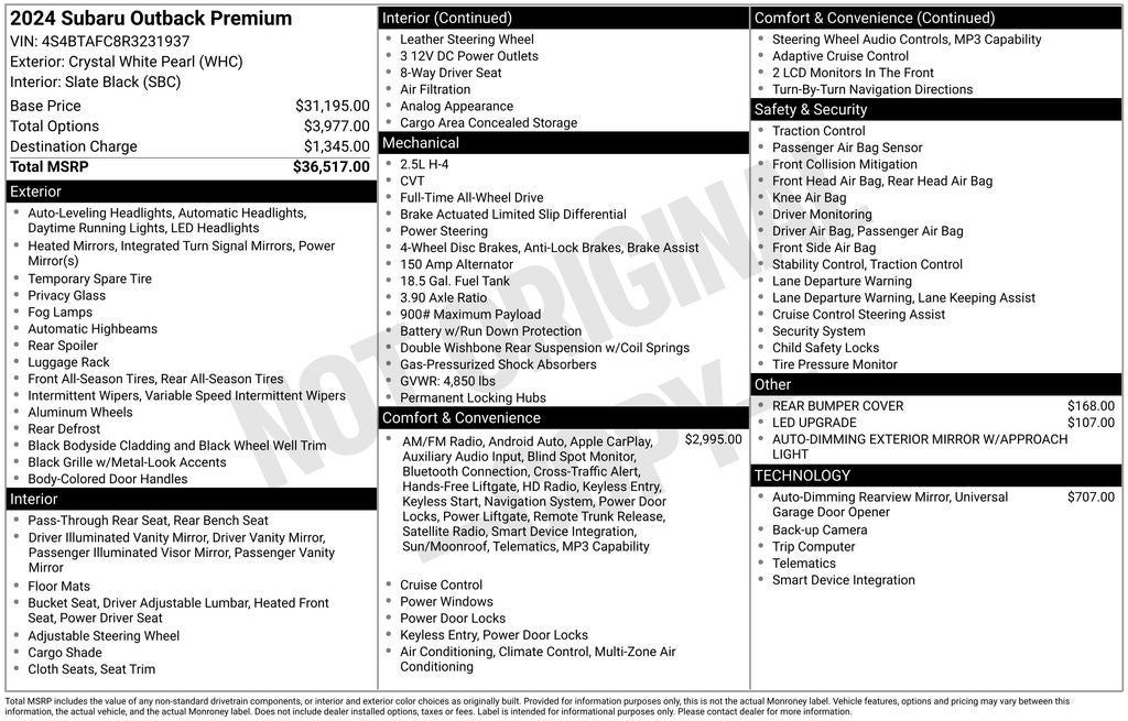 2024 Subaru Outback Premium - Photo 28