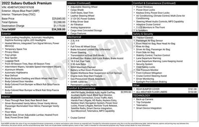 2022 Subaru Outback Premium