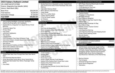 2023 Subaru Outback Limited