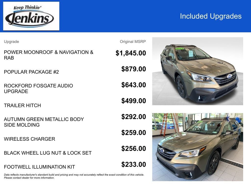 2021 Subaru Outback Onyx Edition XT