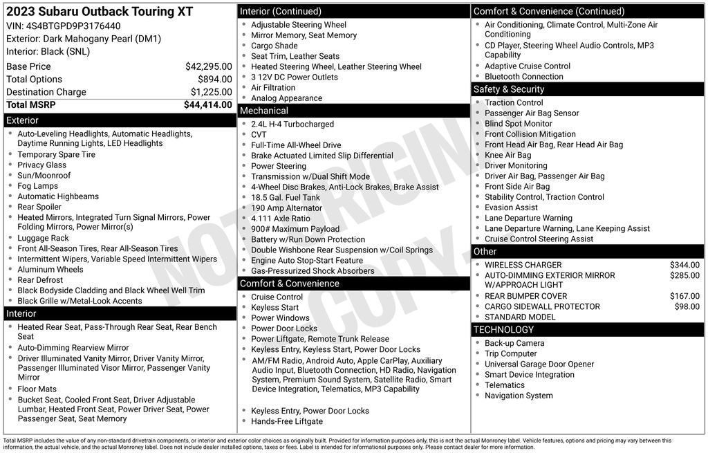 2023 Subaru Outback Touring XT