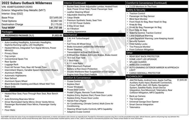 2022 Subaru Outback Wilderness