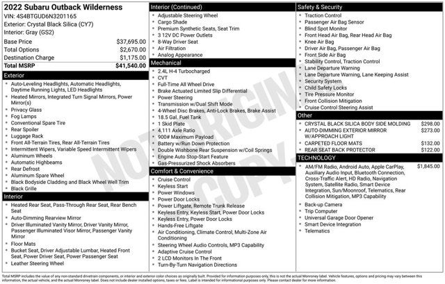 2022 Subaru Outback Wilderness