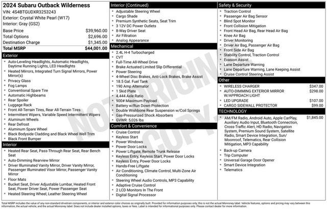 2024 Subaru Outback Wilderness