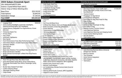 2024 Subaru Crosstrek Sport