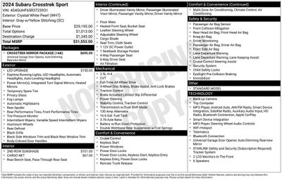 2024 Subaru Crosstrek Sport
