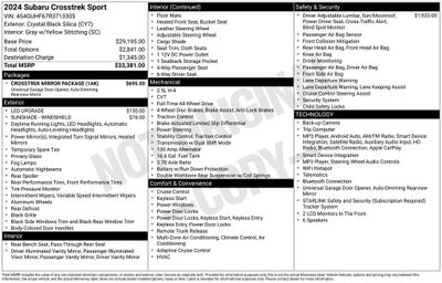 2024 Subaru Crosstrek Sport