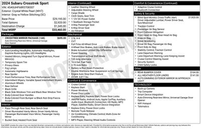 2024 Subaru Crosstrek Sport