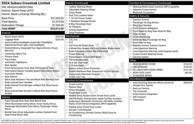 2024 Subaru Crosstrek Limited