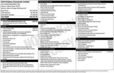 2024 Subaru Crosstrek Limited