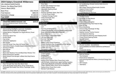 2024 Subaru Crosstrek Wilderness