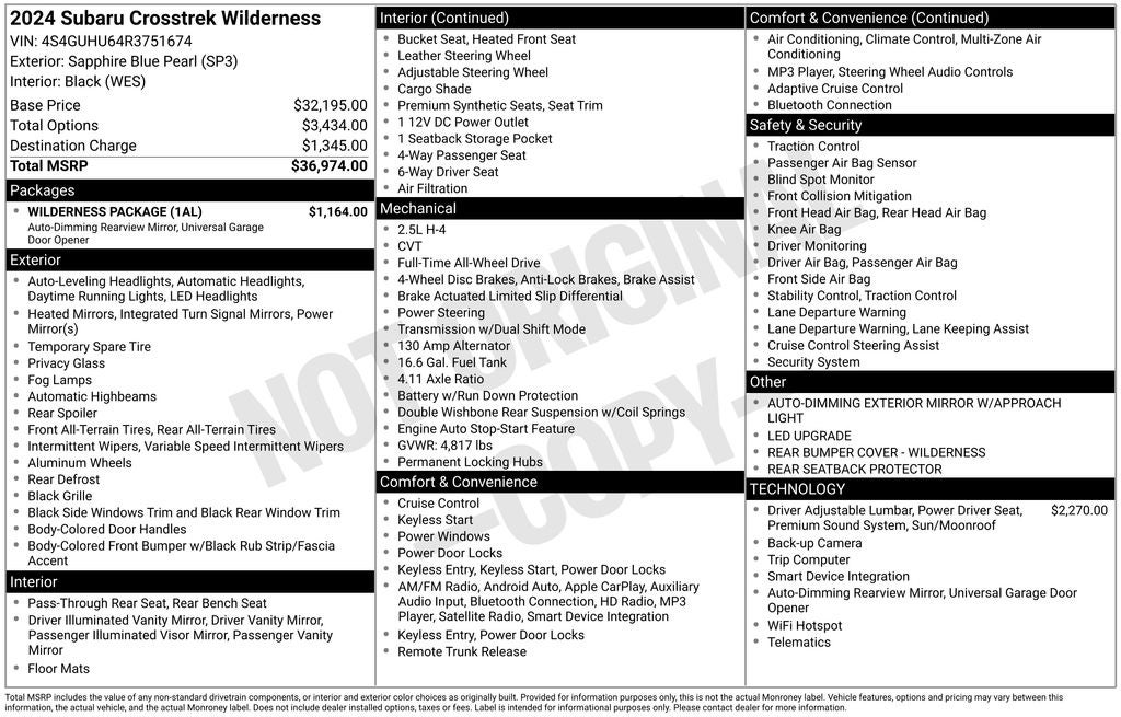 2024 Subaru Crosstrek Wilderness
