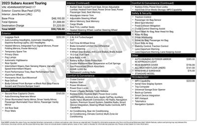 2023 Subaru Ascent Touring