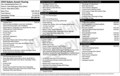 2023 Subaru Ascent Touring