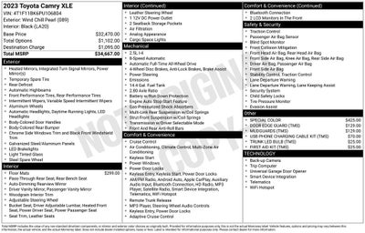 2023 Toyota Camry XLE