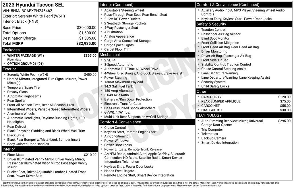 2023 Hyundai Tucson SEL
