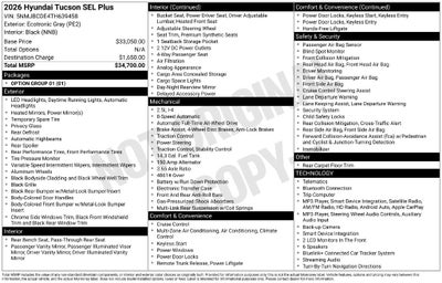 2026 Hyundai Tucson SEL