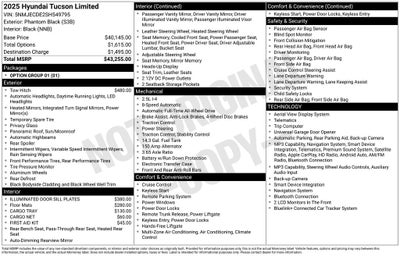 2025 Hyundai Tucson Limited
