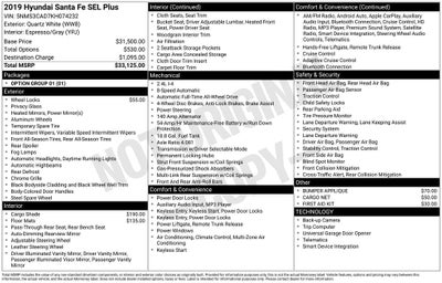 2019 Hyundai Santa Fe SEL