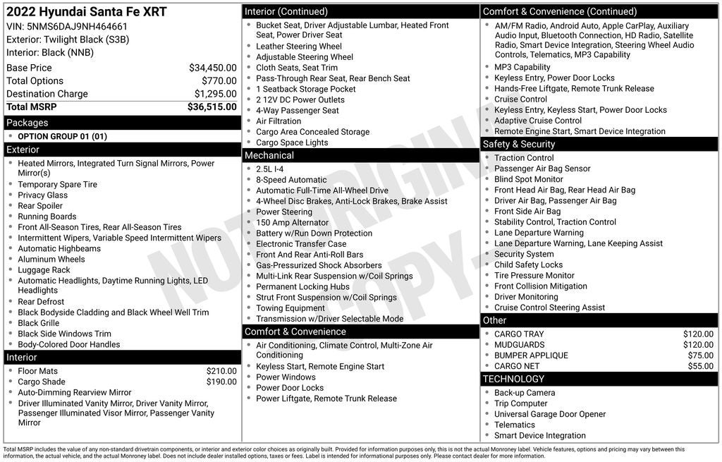 2022 Hyundai Santa Fe XRT