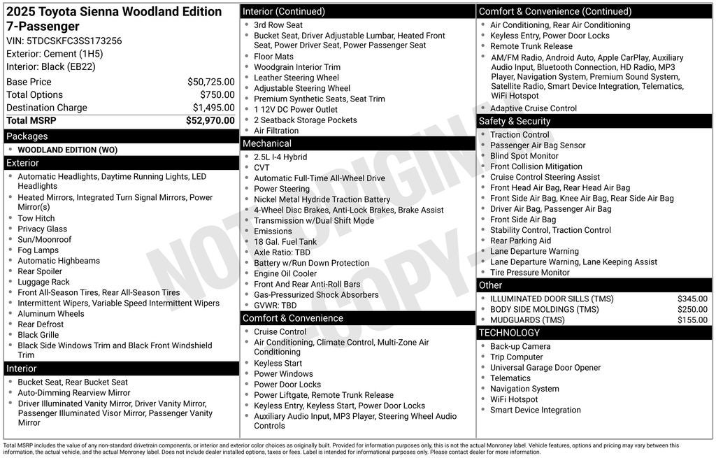 2025 Toyota Sienna XLE