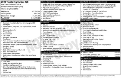 2022 Toyota Highlander XLE