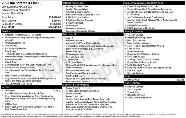 2023 Kia Sorento X-Line S