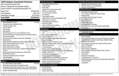 2020 Subaru Crosstrek Premium