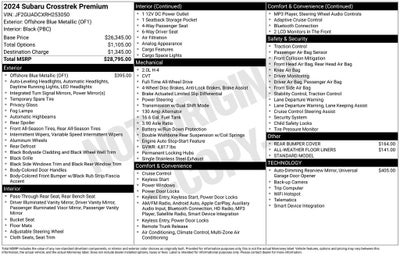 2024 Subaru Crosstrek Premium