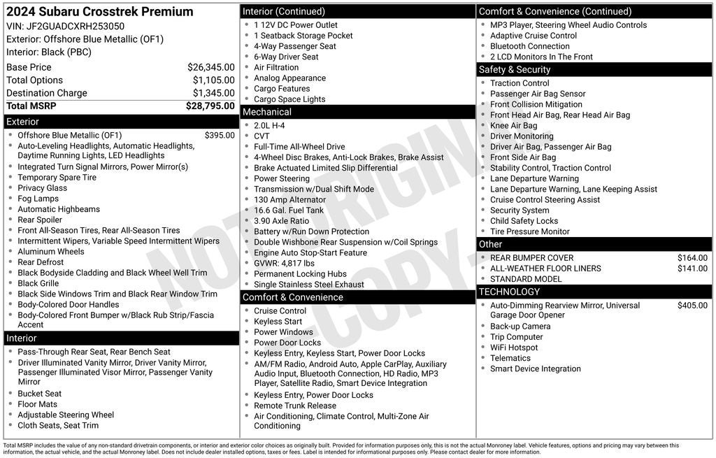 2024 Subaru Crosstrek Premium