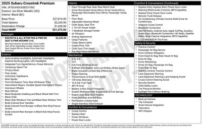 2025 Subaru Crosstrek Premium