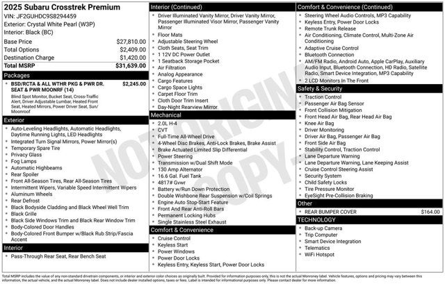 2025 Subaru Crosstrek Premium
