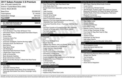2017 Subaru Forester 2.5i Premium