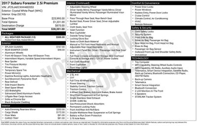 2017 Subaru Forester 2.5i Premium