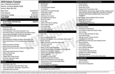 2020 Subaru Forester Base